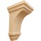 Ekena Millwork 3 1/2"W x 3 3/4"D x 6"H Mini Jefferson Wood Corbel, Red Oak CORW03X03X06JERO - alternate 1